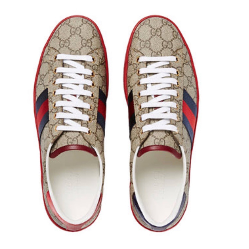 Gucci Ace GG Supreme monogram sneakers sz 13 - Picture 7 of 17